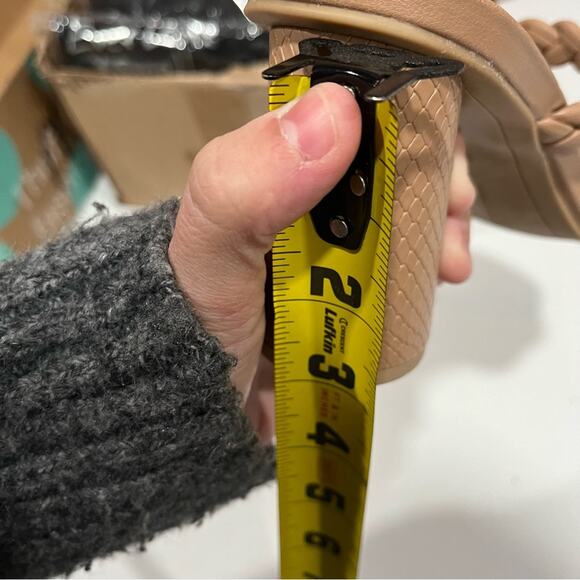 Dolce Vita Nairi Cafe Stella Braided Square Toe Slide Sandals - Picture 9 of 9